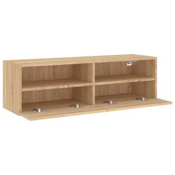 TV Wall Cabinet Sonoma Oak - Space-Saving Storage Solution