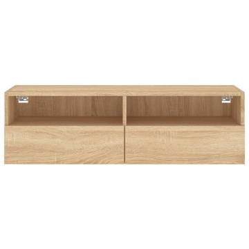 TV Wall Cabinet Sonoma Oak - Space-Saving Storage Solution