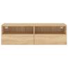 TV Wall Cabinet Sonoma Oak - Space-Saving Storage Solution