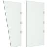 2 Piece Side Panels for Door Canopy - Tempered Glass - Hipomarket