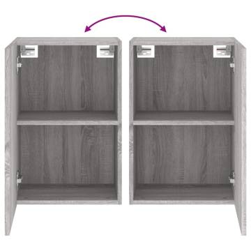 Grey Sonoma TV Wall Cabinet - Space-Saving Design | HipoMarket