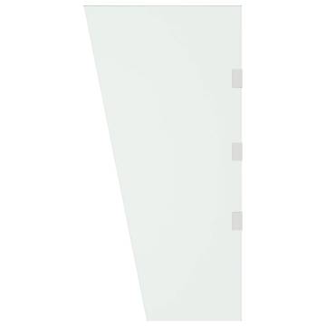 2 Piece Side Panels for Door Canopy - Tempered Glass - Hipomarket