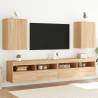 TV Wall Cabinets 2 pcs Sonoma Oak 40.5x30x60 cm Engineered Wood Colour sonoma oak Quantity in Package 2 Height 60 cm 