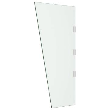 2 Piece Side Panels for Door Canopy - Tempered Glass - Hipomarket