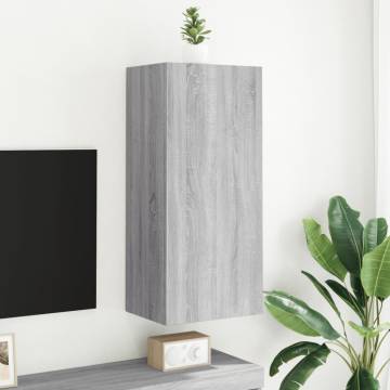 TV Wall Cabinet Grey Sonoma - Stylish Storage Solution