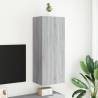 Stylish Grey Sonoma TV Wall Cabinet - Space-Saving Solution