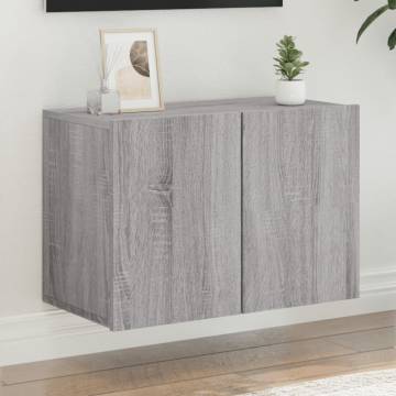 TV Cabinet Wall-Mounted Grey Sonoma - Modern Storage Solution