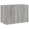 TV Cabinet Wall-Mounted Grey Sonoma - Modern Storage Solution