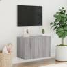 TV Cabinet Wall-Mounted Grey Sonoma - Modern Storage Solution