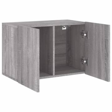 TV Cabinet Wall-Mounted Grey Sonoma - Modern Storage Solution