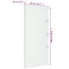 2 Piece Side Panels for Door Canopy - Tempered Glass - Hipomarket