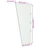 2 Piece Side Panels for Door Canopy - Tempered Glass - Hipomarket