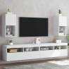 TV Cabinets with LED Lights 2 pcs White 30.5x30x60 cm Colour white Quantity in Package 2 Height 60 cm Width 30.5 cm 