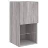 Stylish LED TV Cabinet Grey Sonoma - 30.5x30x60 cm