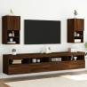 TV Cabinets with LED Lights 2 pcs Brown Oak 30.5x30x60 cm Colour brown oak Quantity in Package 2 Height 60 cm Width 30.5 cm 