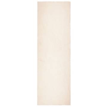 HUARTE Short Pile Soft Washable Beige Rug 80x250 cm | HipoMarket