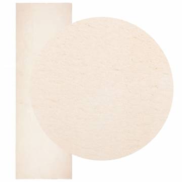 HUARTE Short Pile Soft Washable Beige Rug 80x250 cm | HipoMarket