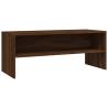 Stylish Brown Oak TV Cabinet - Engineered Wood 100x40x40 cm