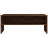 Stylish Brown Oak TV Cabinet - Engineered Wood 100x40x40 cm