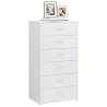 Stylish High Gloss White Sideboard with 6 Drawers | HipoMarket