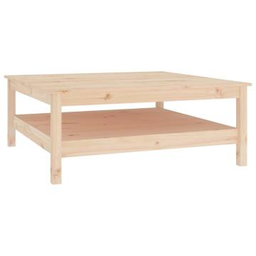 Stylish Solid Pine Coffee Table - 100x100x40 cm | Hipomarket