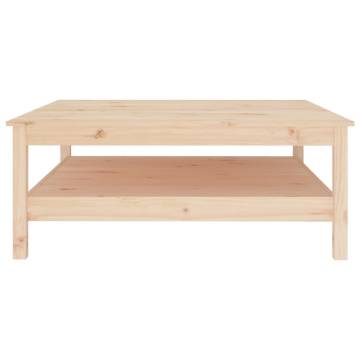 Stylish Solid Pine Coffee Table - 100x100x40 cm | Hipomarket