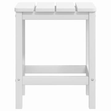 Garden Adirondack Chairs with Table - White HDPE Design