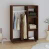 Wardrobe Brown Oak 80x40x110 cm Engineered Wood Colour brown oak Quantity in Package 1 Amount 