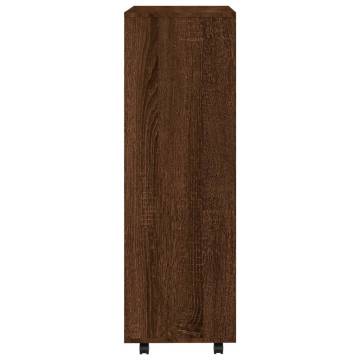 Brown Oak Wardrobe - Engineered Wood - 80x40x110 cm | HipoMarket