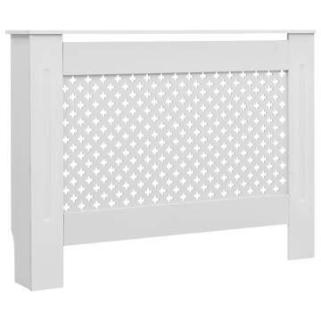 Stylish White Radiator Cover 112x19x81.5 cm - Hipomarket