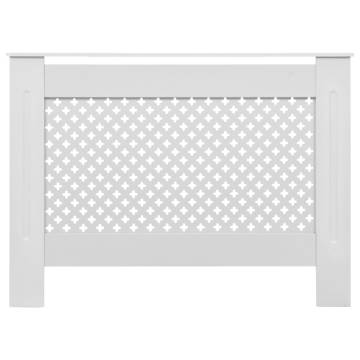 Stylish White Radiator Cover 112x19x81.5 cm - Hipomarket