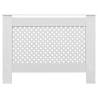 Stylish White Radiator Cover 112x19x81.5 cm - Hipomarket