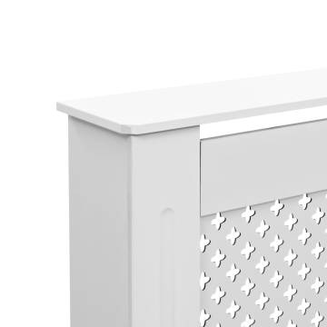 Stylish White Radiator Cover 112x19x81.5 cm - Hipomarket