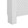 Stylish White Radiator Cover 112x19x81.5 cm - Hipomarket