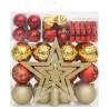 70 Piece Christmas Bauble Set - Gold & Red | Hipomarket