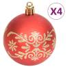 70 Piece Christmas Bauble Set - Gold & Red | Hipomarket