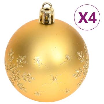 70 Piece Christmas Bauble Set - Gold & Red | Hipomarket