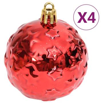 70 Piece Christmas Bauble Set - Gold & Red | Hipomarket