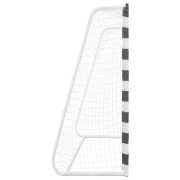 Soccer Goal 300x200x90 cm - Durable Metal Black & White