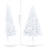 Artificial Half Pre-lit Christmas Tree with Ball Set - 120 cm White