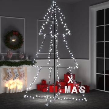 Christmas Cone Tree with 240 LEDs - Indoor & Outdoor Decoration