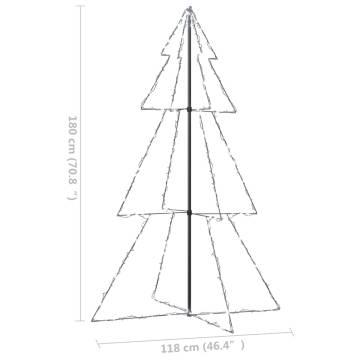 Christmas Cone Tree with 240 LEDs - Indoor & Outdoor Decoration