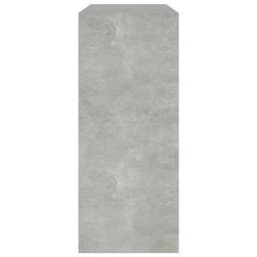 Book Cabinet & Room Divider - Concrete Grey 80x30x72 cm