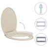 Soft-Close Toilet Seat Apricot Oval - Durable & Stylish