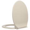 Soft-Close Toilet Seat Apricot Oval - Durable & Stylish