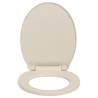 Soft-Close Toilet Seat Apricot Oval - Durable & Stylish