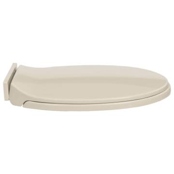 Soft-Close Toilet Seat Apricot Oval - Durable & Stylish