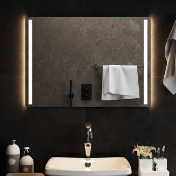 Stylish LED Bathroom Mirror 70x50 cm | Hipo Market