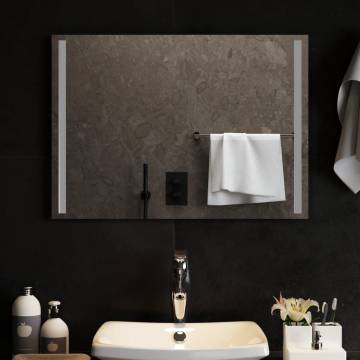 Stylish LED Bathroom Mirror 70x50 cm | Hipo Market