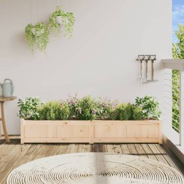 Garden Planter 180x31x31 cm - Solid Wood Pine | HipoMarket